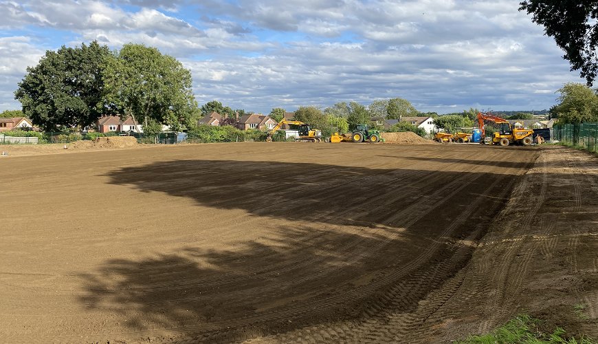 School Natural Pitch Grass Topsoil